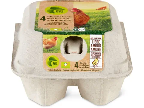 [EGG1] Oeuf frais BIO, boîte de 4